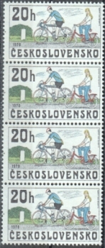 2393 čtyřpáska svisle ** - 1979